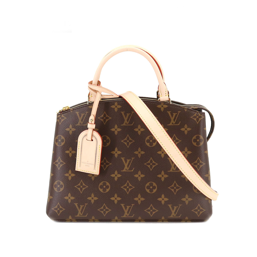 Louis Vuitton Monogram Petit Palais PM 2 Way Hand Shoulder Bag Brown